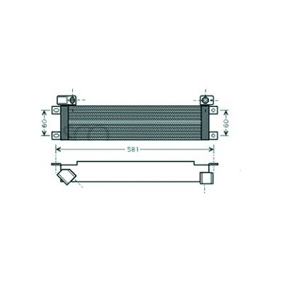 Radiatore olio per RENAULT LAGUNA dal 1994 al 1998 Codice OEM 6025310186