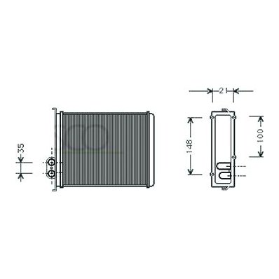 Scambiatore di calore per VOLVO C70 dal 1997 al 2006 Codice OEM 9144221