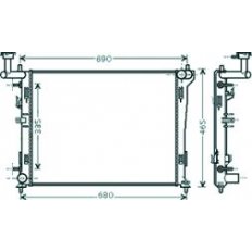 Radiatore acqua per HYUNDAI i30 dal 2007 al 2012