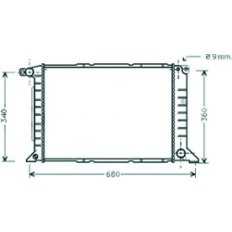 Radiatore acqua per FORD TRANSIT dal 1994 al 2000