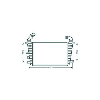 Intercooler per OPEL ASTRA H dal 2007 al 2009 Codice OEM 13243008