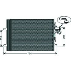 Condensatore per VOLVO S60 dal 2010 al 2013