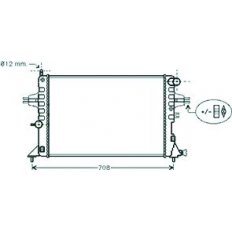 Radiatore acqua per OPEL ASTRA G dal 1998 al 2004