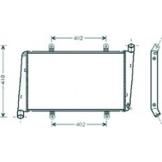 Radiatore acqua per VOLVO S40 dal 2000 al 2004