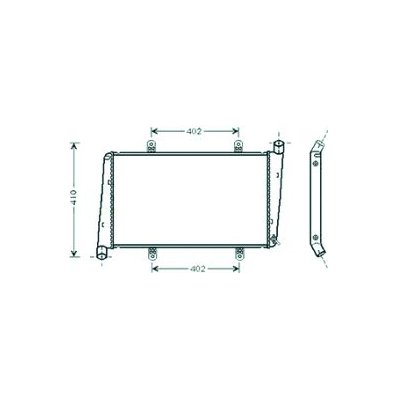 Radiatore acqua per VOLVO V40 dal 1995 al 2000 Codice OEM 8602116
