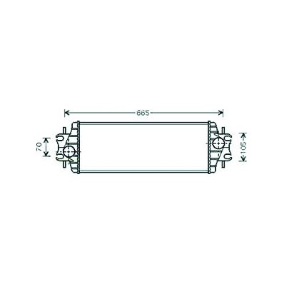 Intercooler per OPEL VIVARO dal 2001 al 2006 Codice OEM 7700312903