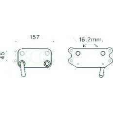 Radiatore olio per VOLVO S60 dal 2000 al 2004