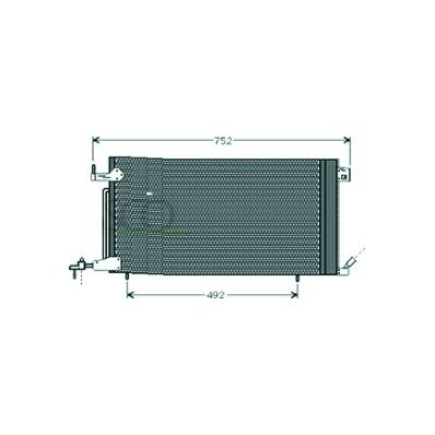 Condensatore per CITROEN XSARA dal 1997 al 2000 Codice OEM E163185