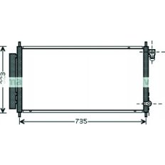 Condensatore per HONDA JAZZ dal 2002 al 2008