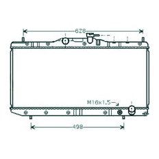 Radiatore acqua per TOYOTA AVENSIS dal 1997 al 2000