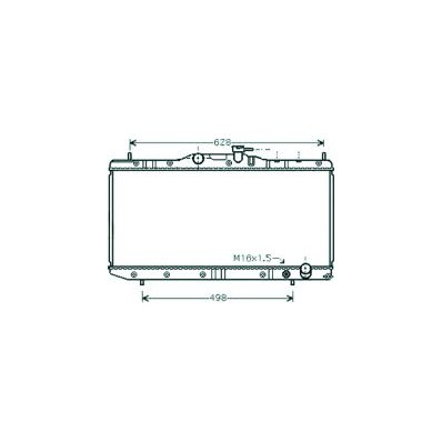 Radiatore acqua per TOYOTA AVENSIS dal 1997 al 2000 Codice OEM 164000B030