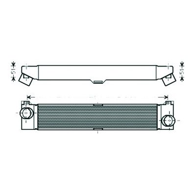 Intercooler per CITROEN JUMPER dal 2006 al 2014 Codice OEM 0384K1