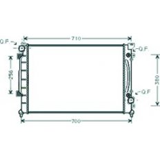 Radiatore acqua per AUDI A6 dal 1997 al 2001