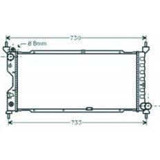 Radiatore acqua per OPEL CORSA B dal 1993 al 1997