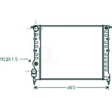 Radiatore acqua per RENAULT R19 dal 1992 al 1995