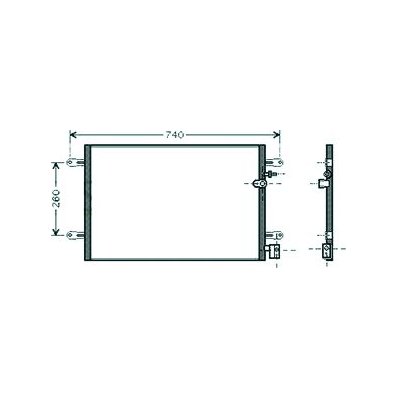 Condensatore per AUDI A6 dal 2004 al 2008 Codice OEM 4F0260401E