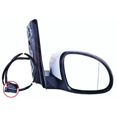 Retrovisore elettrico verniciabile abbattibile per SEAT ALHAMBRA dal 2010 al 2015 lato destro passeggero Codice OEM 857508E9B9