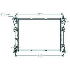Radiatore acqua per FORD TRANSIT dal 2000 al 2006