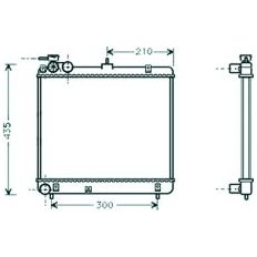 Radiatore acqua per HYUNDAI ATOS dal 1997 al 1999