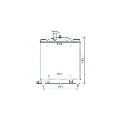 Radiatore acqua per KIA PICANTO dal 2008 al 2010 Codice OEM 2531007510