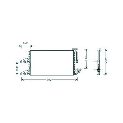 Condensatore per LANCIA Y dal 1995 al 2000 Codice OEM 46558107