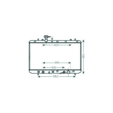 Radiatore acqua per SUZUKI SX4 dal 2006 al 2010 Codice OEM 1770080J10