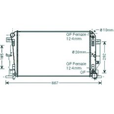 Radiatore acqua per MERCEDES-BENZ SPRINTER dal 2006 al 2013