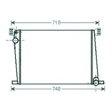 Radiatore acqua per MINI MINI dal 2010 al 2013
