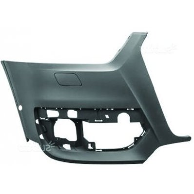 Cantonale paraurto anteriore con fori lavafari e foro sensore per AUDI Q3 dal 2011 al 2014 lato destro passeggero Codice OEM 8V0807066AGRU