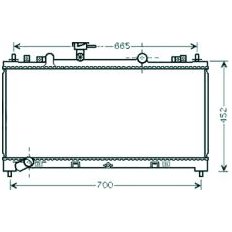 Radiatore acqua per MAZDA 6 dal 2007 al 2010