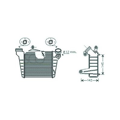 Intercooler per SEAT IBIZA dal 2001 al 2008 Codice OEM 6Q0145804B