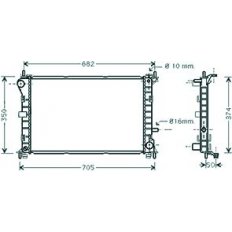 Radiatore acqua per FORD FOCUS dal 1998 al 2001