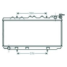 Radiatore acqua per NISSAN ALMERA N15 dal 1995 al 1997