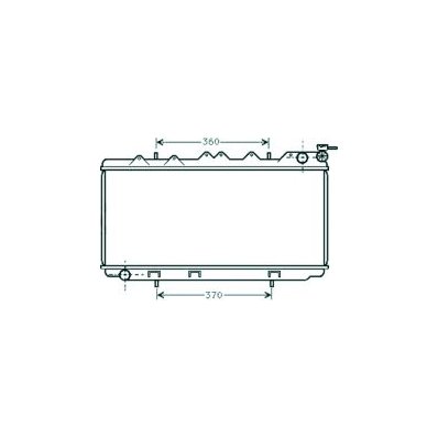 Radiatore acqua per NISSAN ALMERA N15 dal 1995 al 1997 Codice OEM 2141059Y00