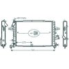 Radiatore acqua per OPEL ZAFIRA dal 2005 al 2008