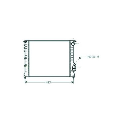 Radiatore acqua per RENAULT EXPRESS dal 1991 al 1997 Codice OEM 6006000711