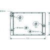 Radiatore acqua per BMW 5 E60 dal 2003 al 2007