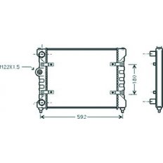 Radiatore acqua per SEAT IBIZA dal 1993 al 1996