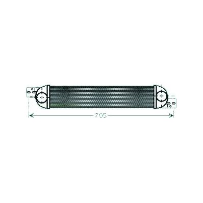 Intercooler per OPEL MERIVA dal 2006 al 2010 Codice OEM 13148294