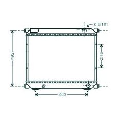 Radiatore acqua per SUZUKI VITARA dal 1988 al 1996