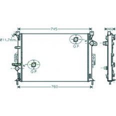Radiatore acqua per FORD KUGA dal 2008 al 2012