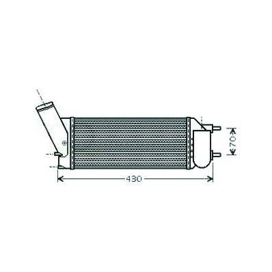 Intercooler per CITROEN C4 dal 2010 al 2013 Codice OEM 384K5