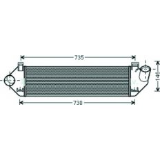 Intercooler per VOLVO C30 dal 2006 al 2009