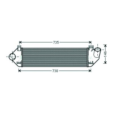 Intercooler per VOLVO C30 dal 2006 al 2009 Codice OEM 31280122