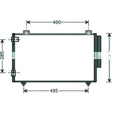 Condensatore per TOYOTA COROLLA VERSO dal 2001 al 2004