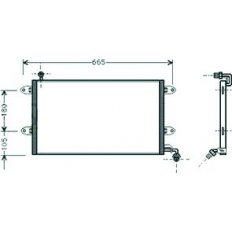 Condensatore per VOLKSWAGEN GOLF  III dal 1991 al 1997