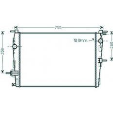 Radiatore acqua per RENAULT FLUENCE dal 2009 al 2012