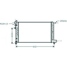 Radiatore acqua per PEUGEOT 106 dal 1991 al 1996