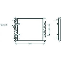 Radiatore acqua per VOLKSWAGEN POLO dal 1994 al 1999