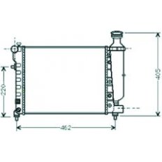 Radiatore acqua per CITROEN SAXO dal 1999 al 2004